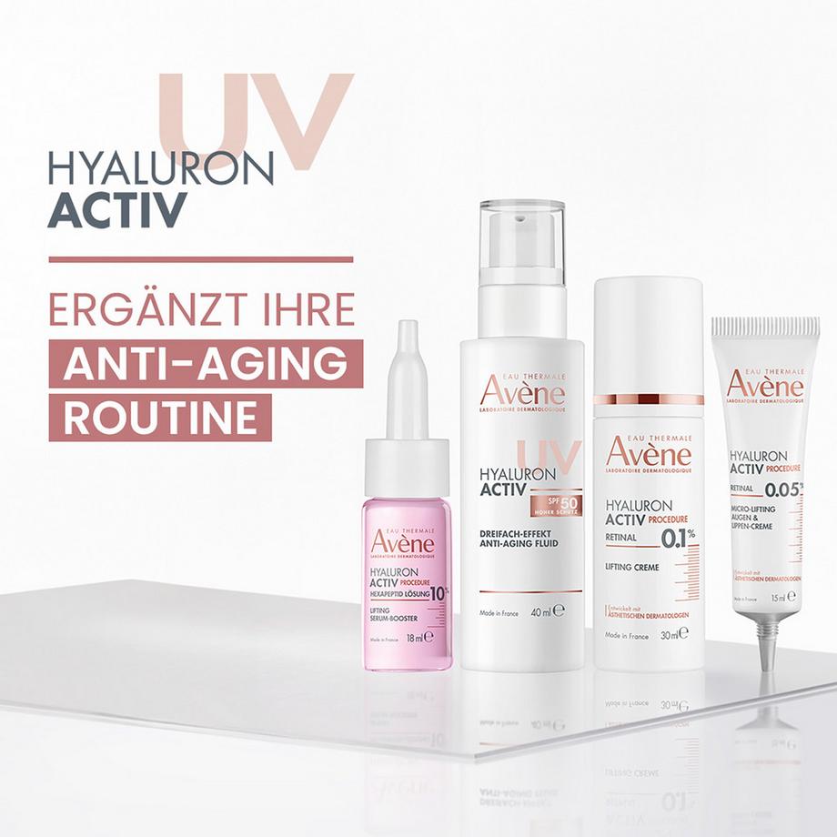 Avene  Eau thermale HYALURON ACTIV UV Fluide anti-âge triple action SPF 50 
