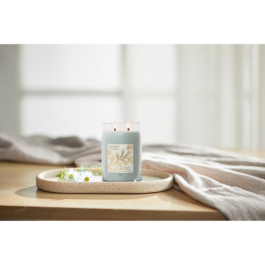 YANKEE CANDLE Bougie parfumée en verre Serenity Stone 