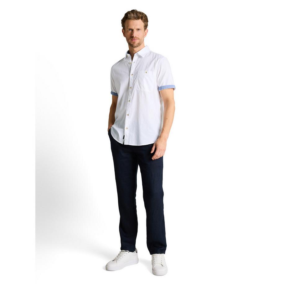 TOM TAILOR Camicia Button Down a Maniche Corte  