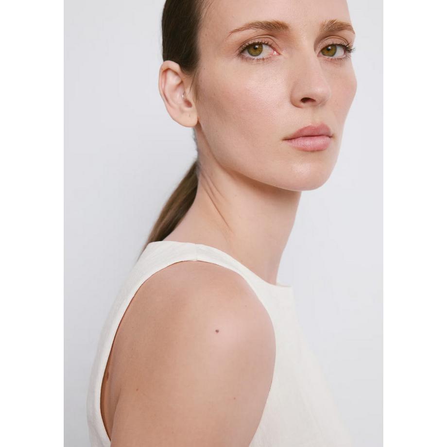 MANGO LIZ Robe Courte Sans Manches avec Ceinture à Nouer  