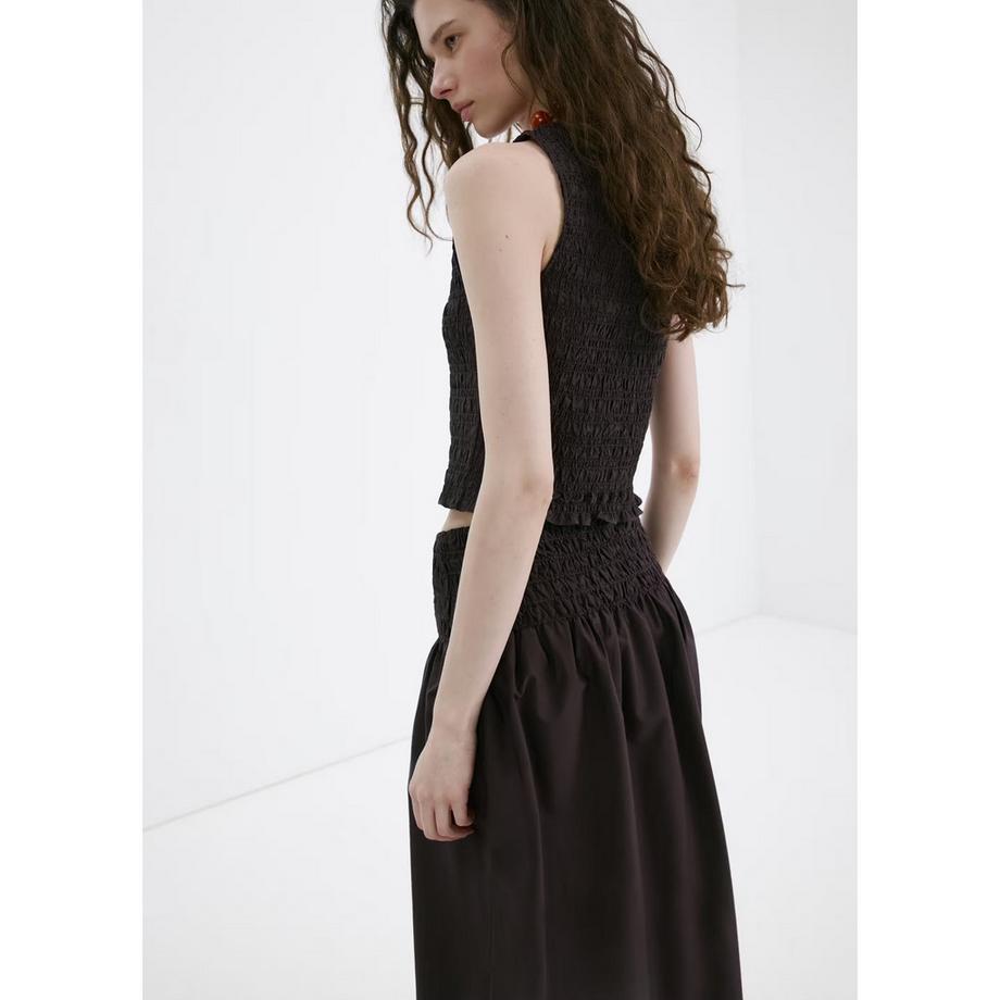 MANGO SIROS Gesmoktes Neckholder Top  