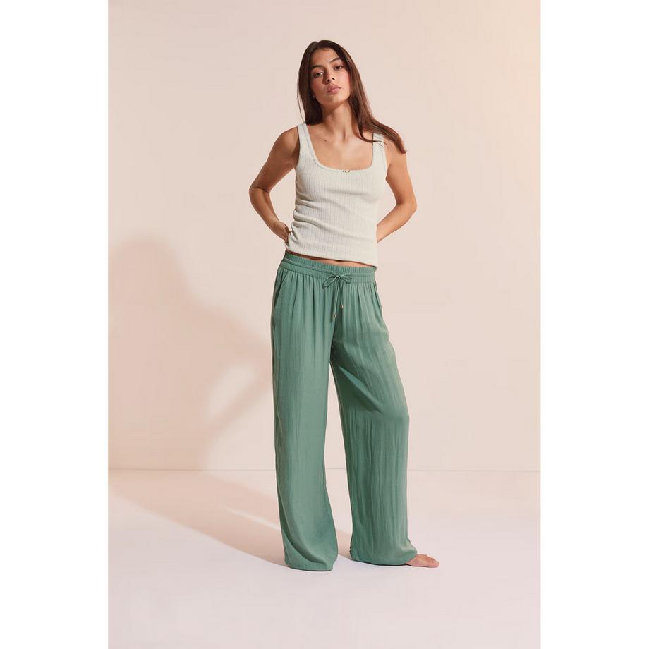 Etam Satinierte Weite Hose  