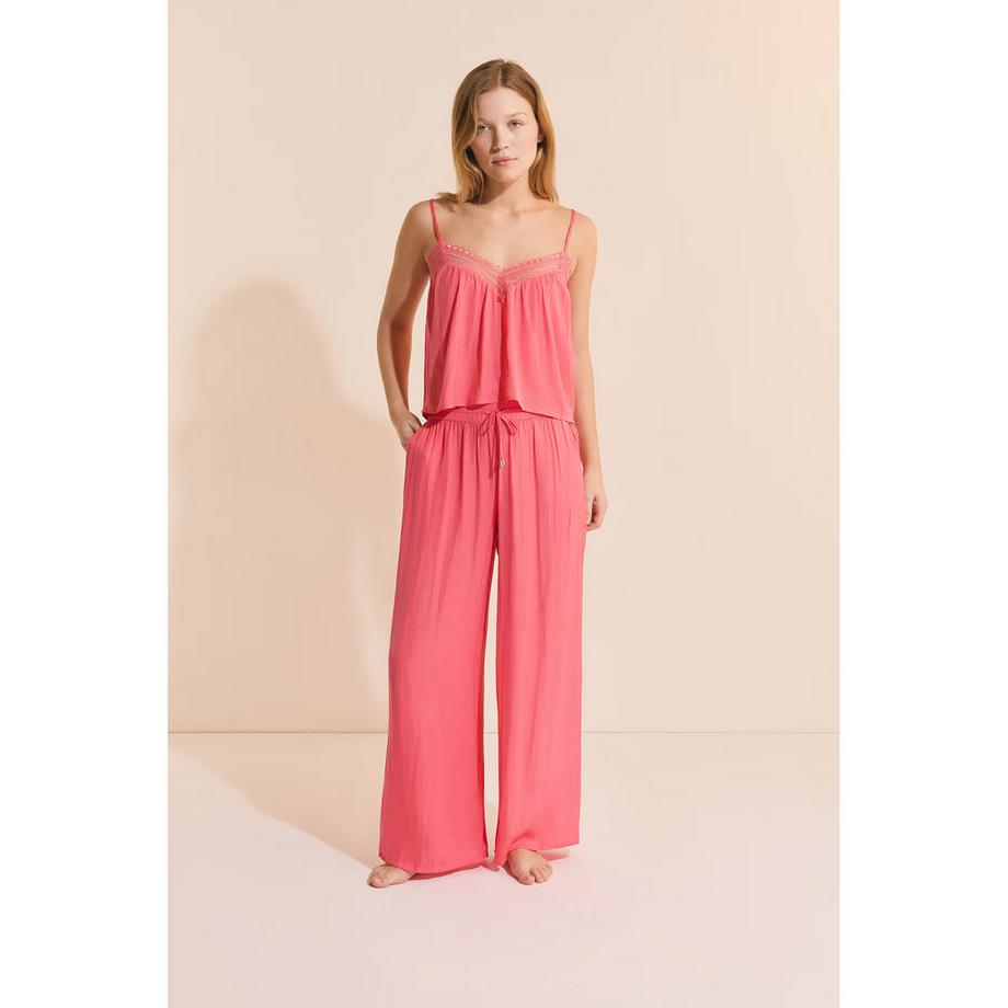 Etam Satinierte Weite Hose  