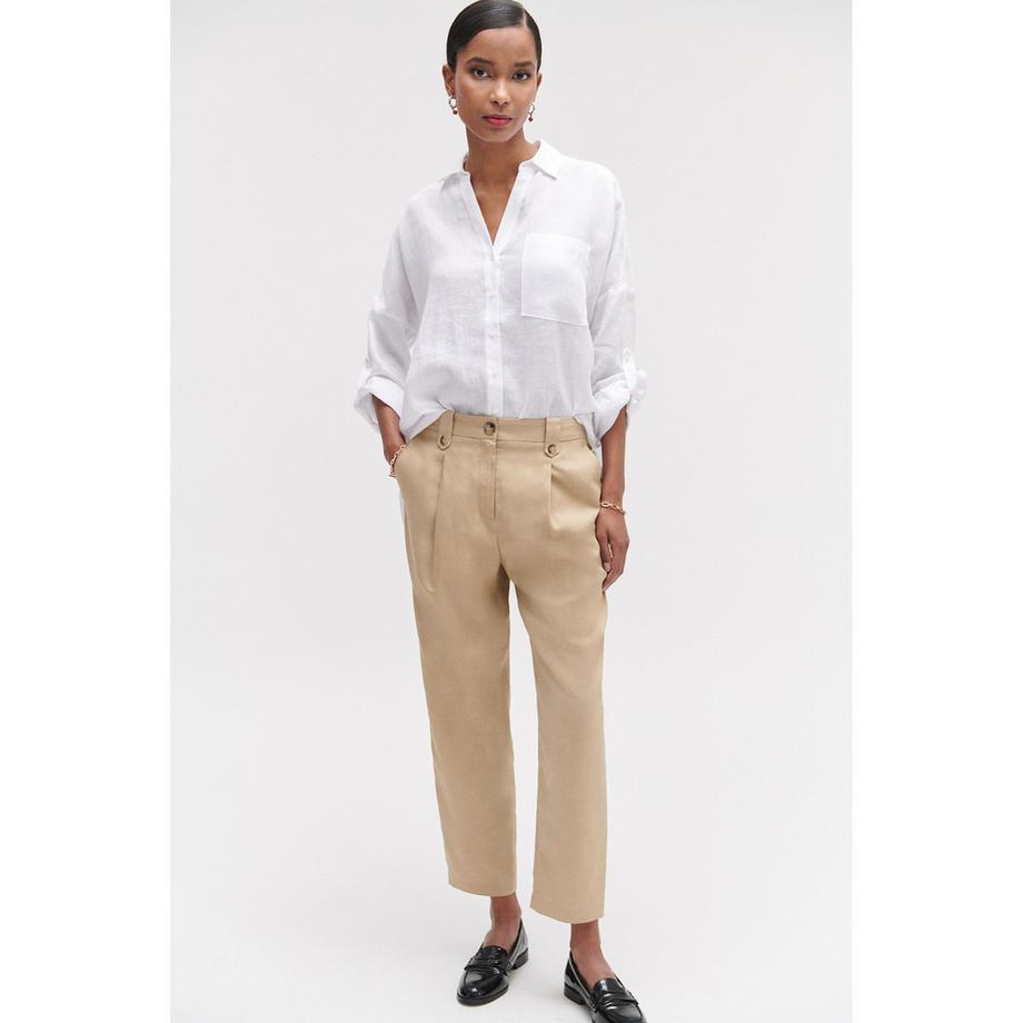 Camicia di lino, maniche lunghe