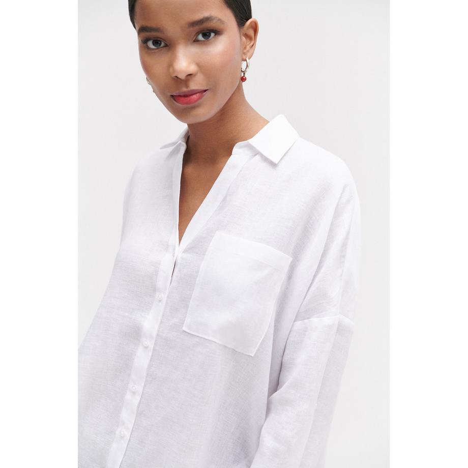 Caroll Camicia di lino a maniche lunghe  