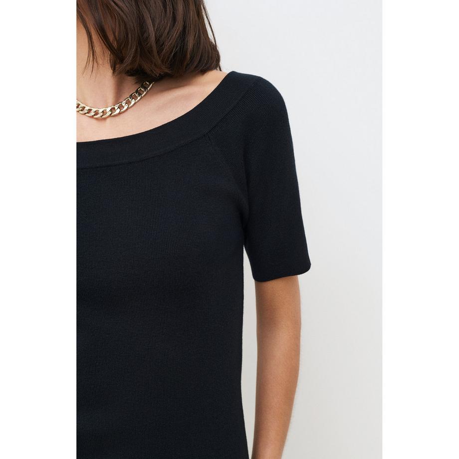 Caroll Maglione con scollo a barca  