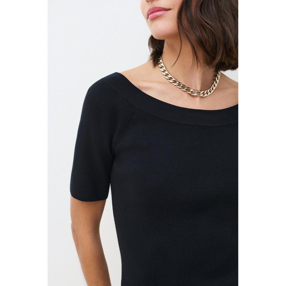 Caroll Maglione con scollo a barca  