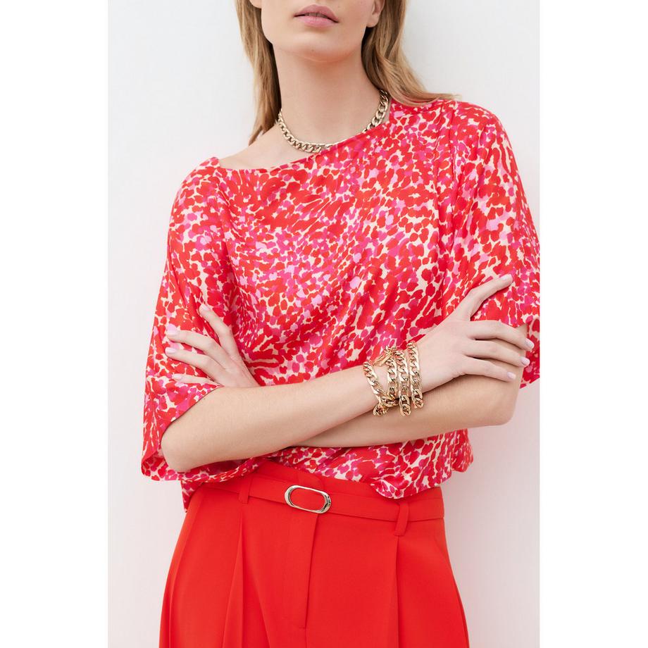 Caroll Pantaloni a Gamba Larga con Fibbia  