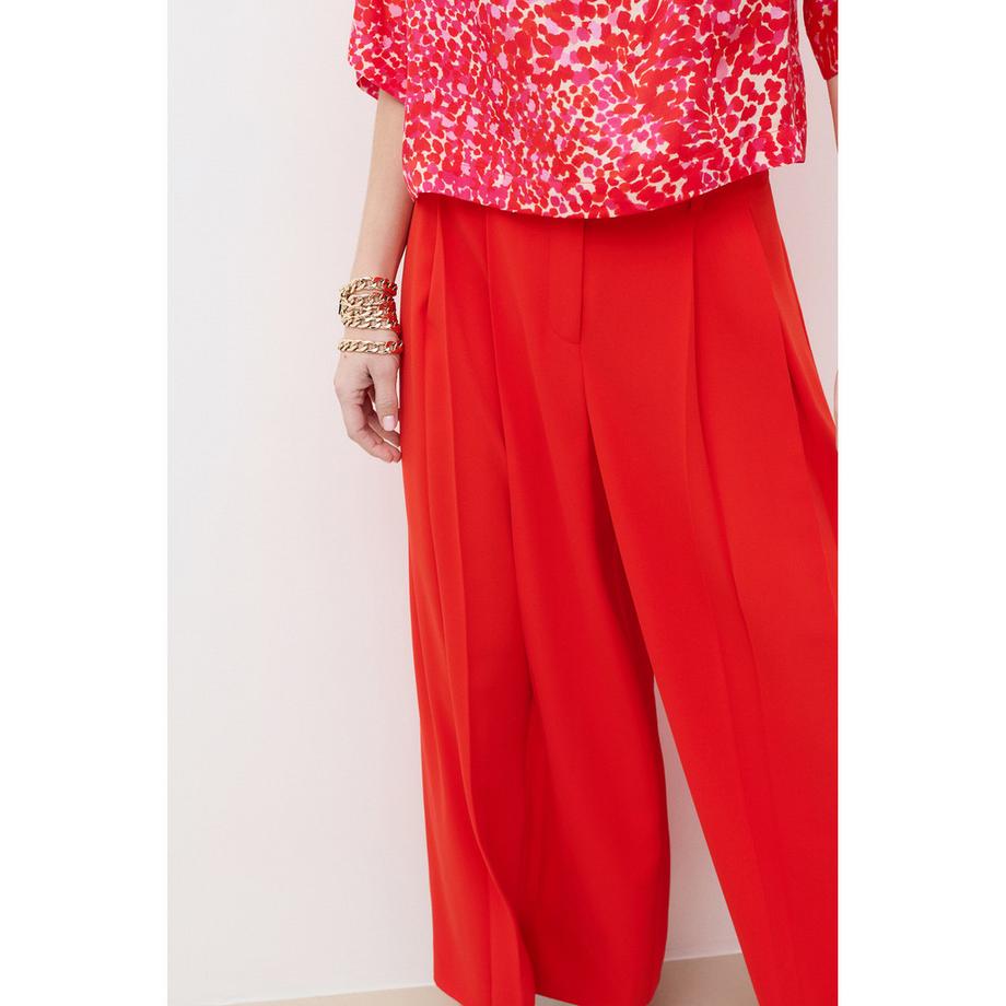 Caroll Pantaloni a Gamba Larga con Fibbia  