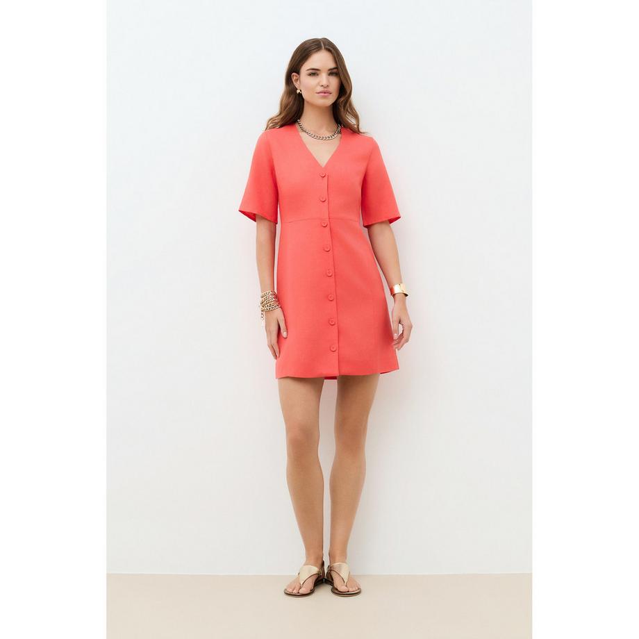 Caroll Abito Corto Maniche Corte Scollo a V  