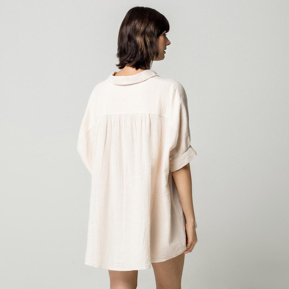 Etam Camicia da notte con collo e chiusura a bottoni  