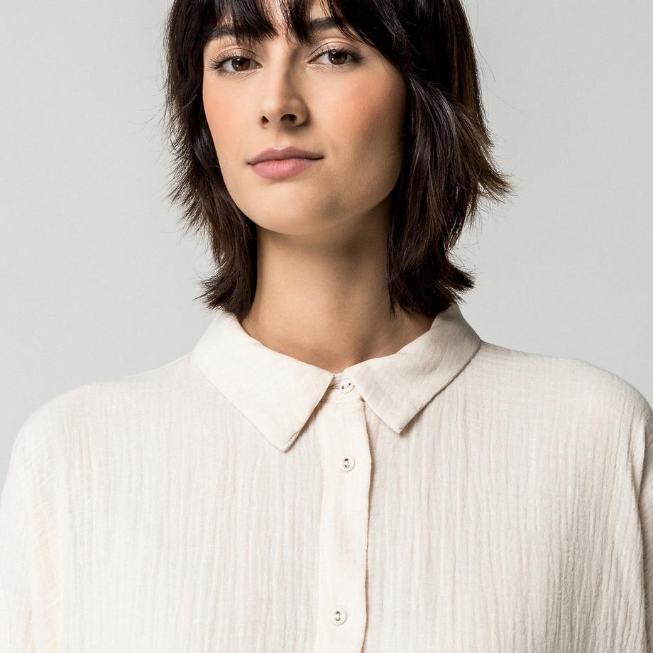 Etam Chemise de nuit à col et fermeture boutonnée  