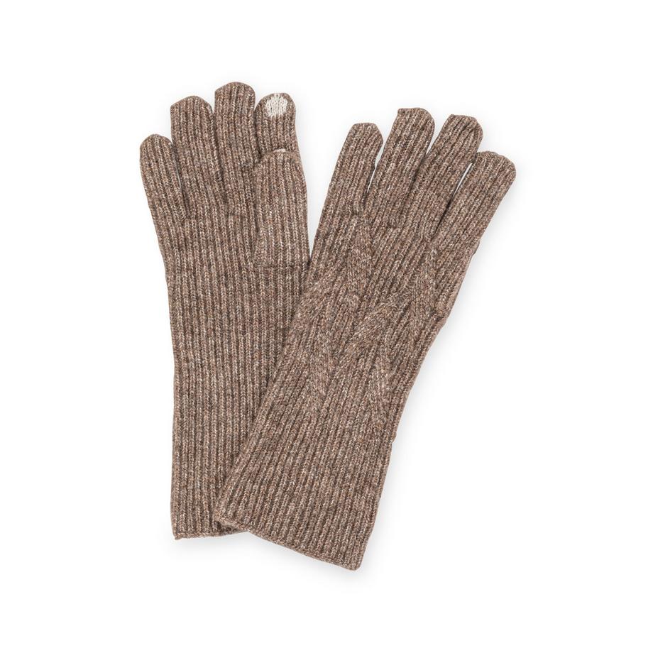 Manor Woman Coffret cadeau avec bonnet écharpe et gants en tricot torsadé  
