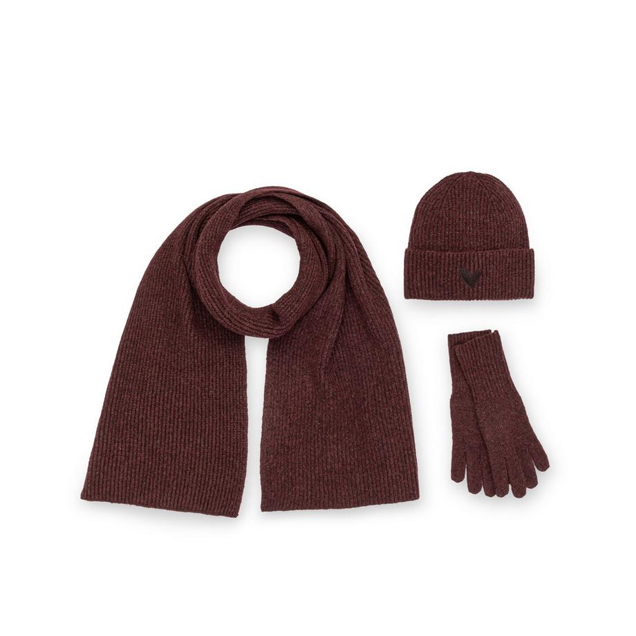 Manor Woman Coffret cadeau avec bonnet écharpe et gants  