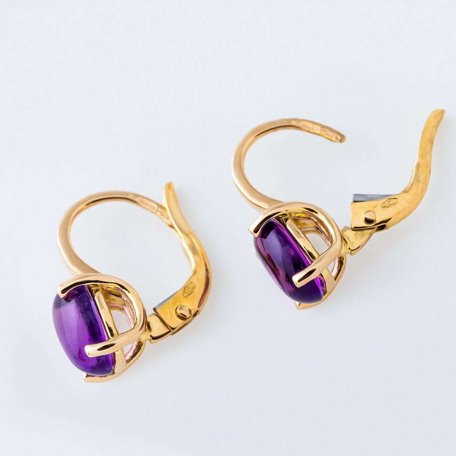 L' Atelier Gold 18 Karat by Manor  Boucles d'oreilles avec pierre 