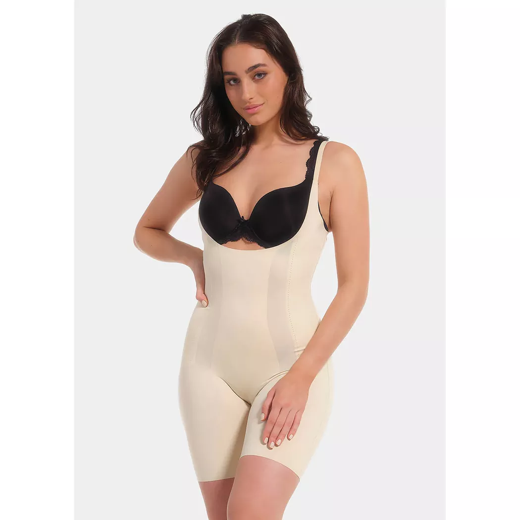 MAGIC BODYFASHION Shapewear Bodysuit latte beige | XL