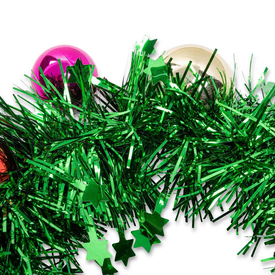 Manor Woman Serre-tête festif en tinsel avec ornements  