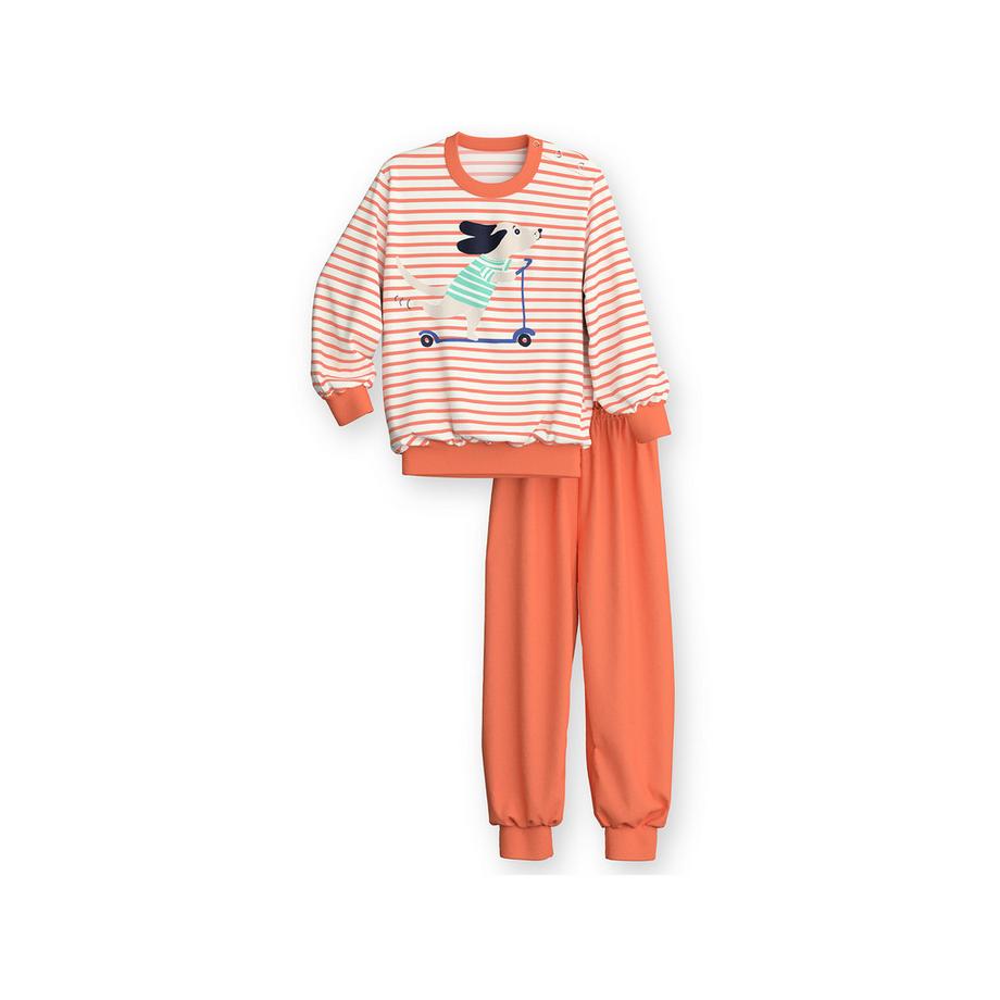 CALIDA Ensemble de pyjama rayé avec imprimé chien  