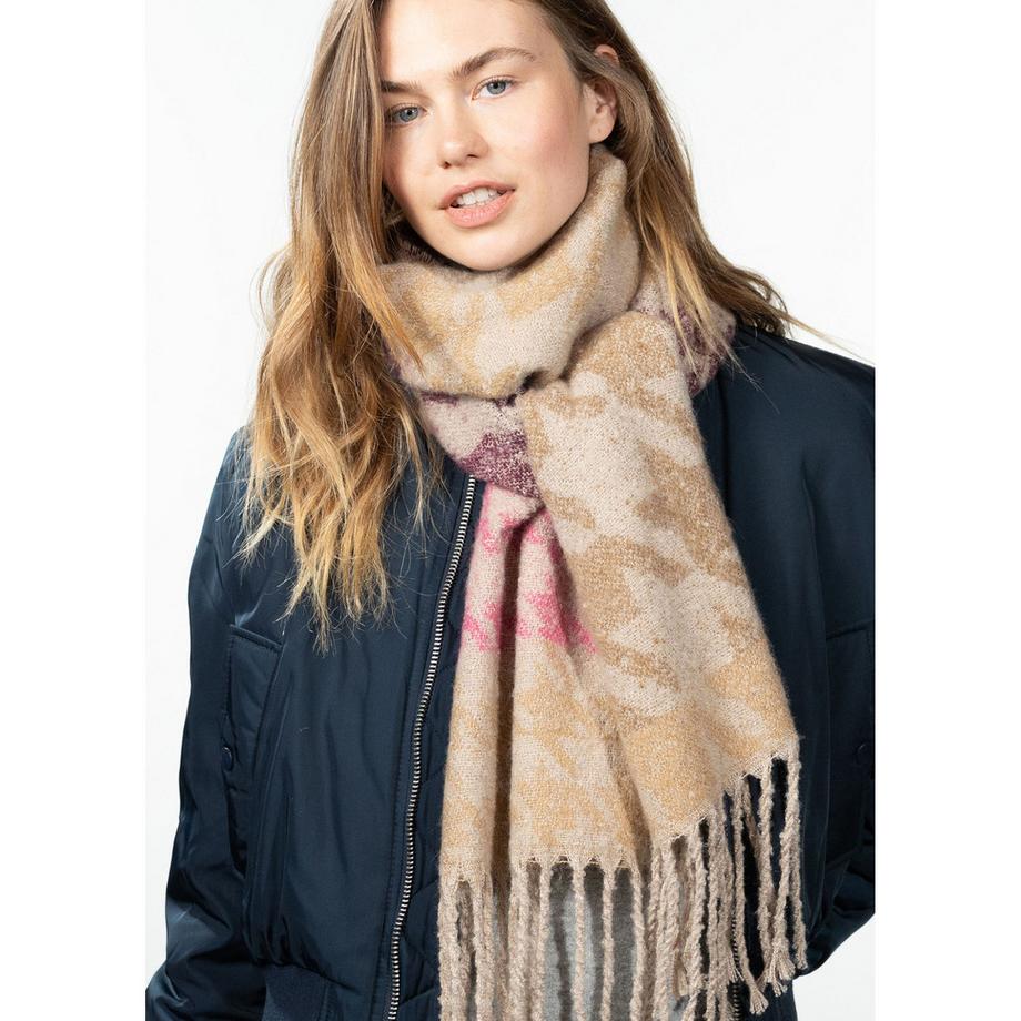 Barts Landina écharpe à motif avec franges  