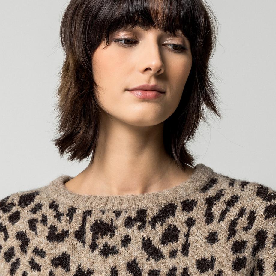 Manor Woman Pullover Imprimé Léopard  