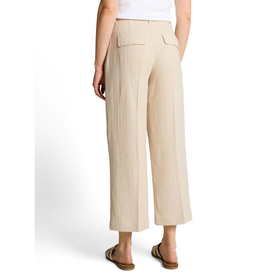 TOM TAILOR Pantalon plissé à jambe large  