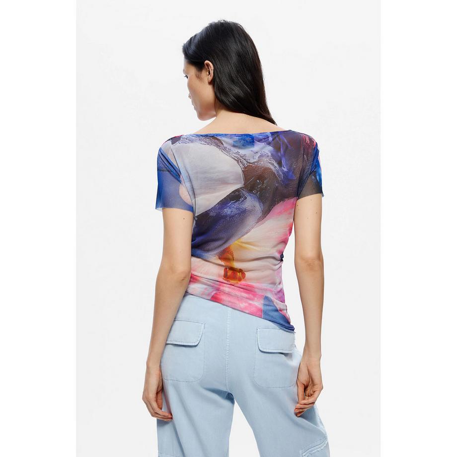 Desigual Top à Manches Courtes Imprimé Floral  