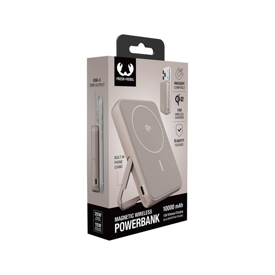 FRESH'N REBEL Magnetic Wireless PB 10000 mAh Qi2 15W Powerbank 