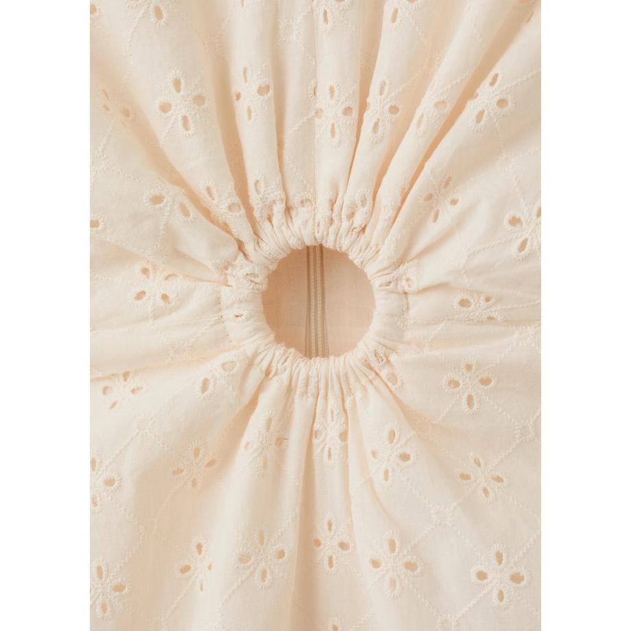 MANGO FLOR Robe Midi Sans Manches Découpes  