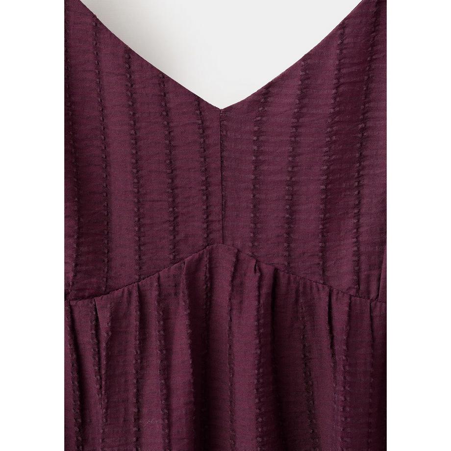 MANGO RAMONA Robe longue avec col en V  