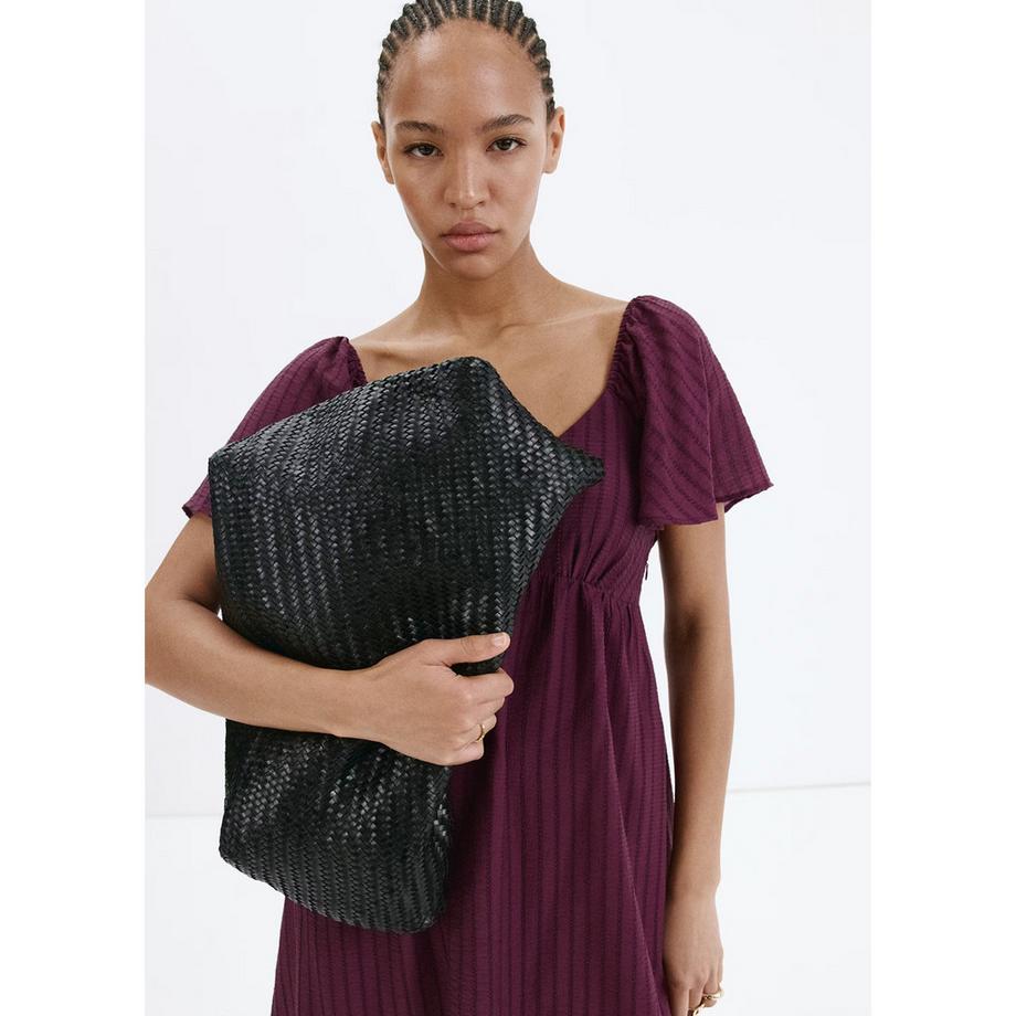 MANGO RAMONA Maxikleid mit V-Ausschnitt  