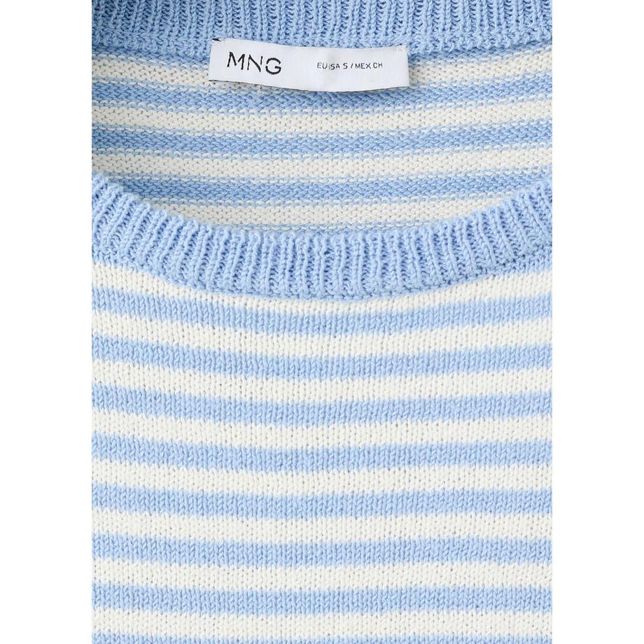 MANGO CALEOTS Gestreifter Kurzarm Pullover  