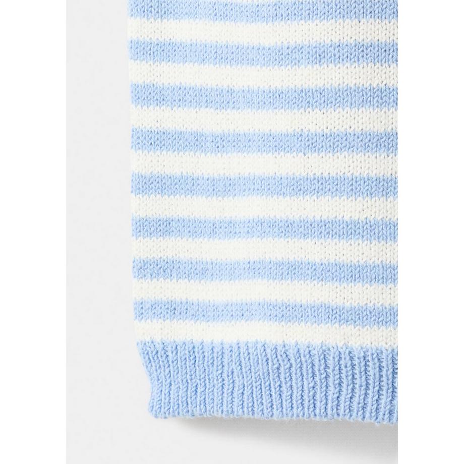MANGO CALEOTS Gestreifter Kurzarm Pullover  