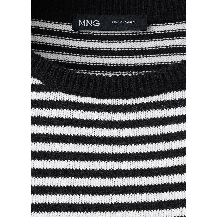 MANGO CALEOTS Gestreifter Kurzarm Pullover  