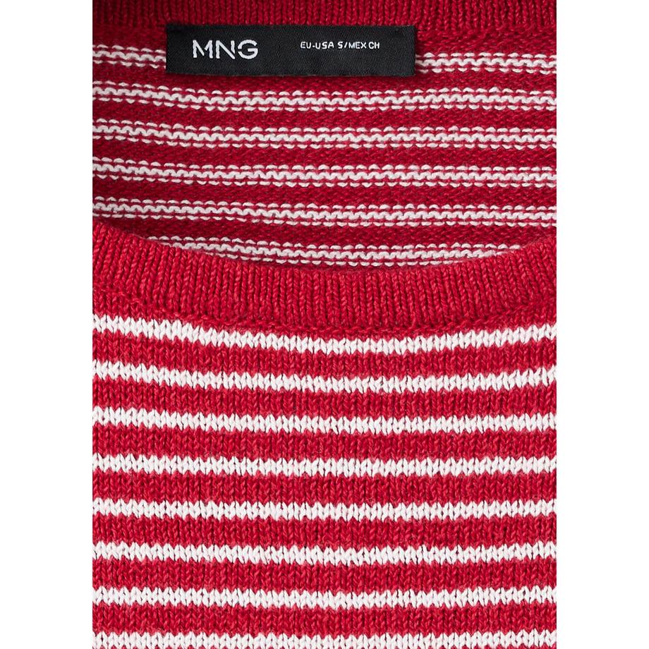 MANGO CALEOTA Gestreifter Langarm Pullover  