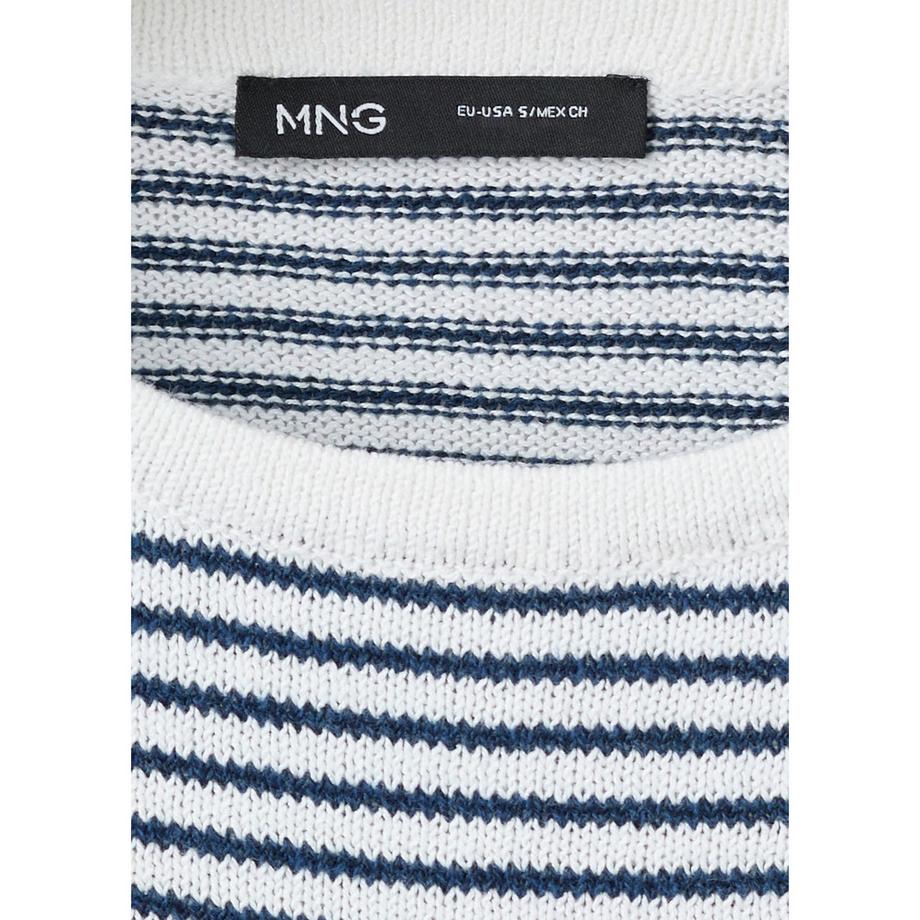 MANGO CALEOTA Gestreifter Langarm Pullover  
