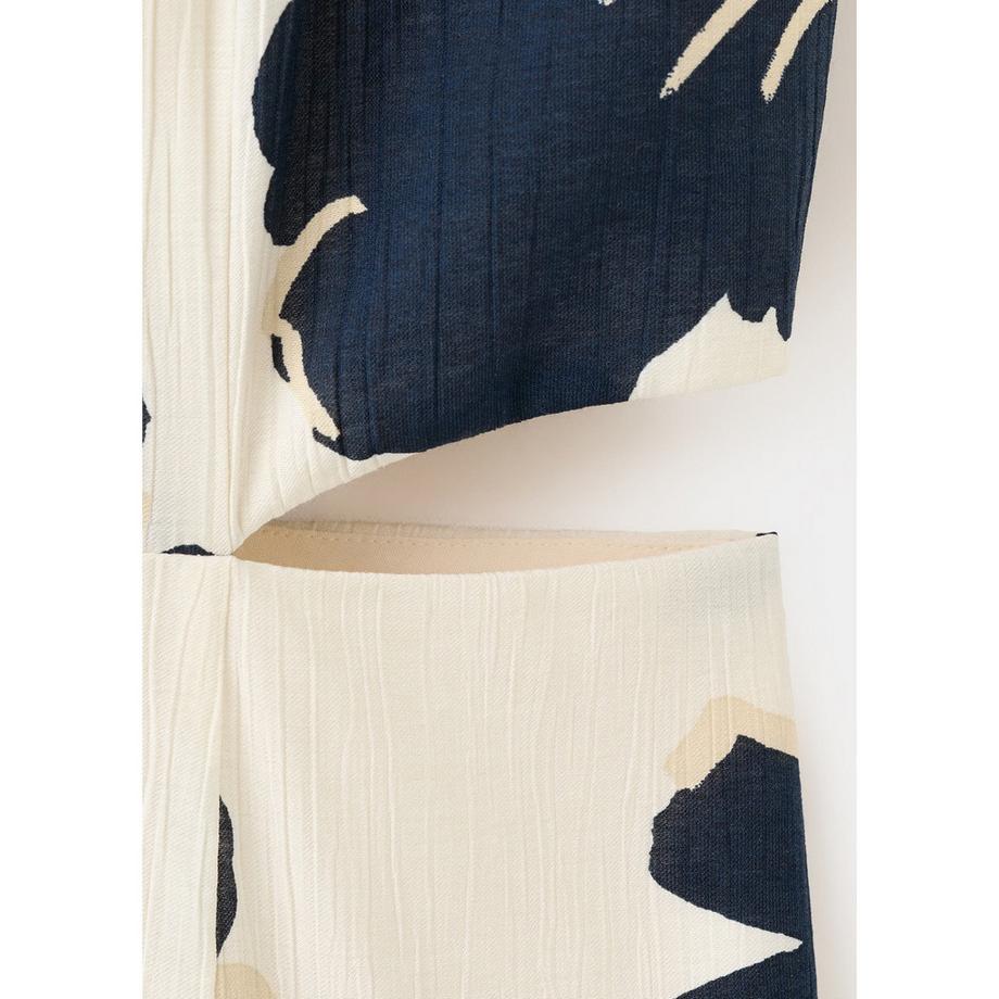 MANGO OLIMPIO Robe sans Manches Col V Fleurie  