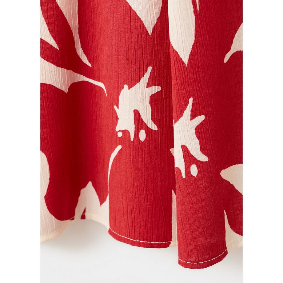 MANGO OLIMPIO Robe longue à découpes imprimé floral  