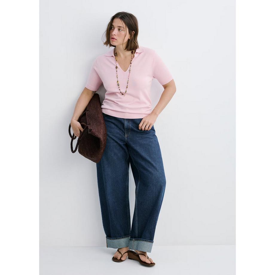 MANGO BASIBER Pull Polo Manches Courtes  