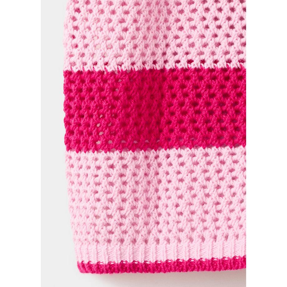 MANGO BABILON Cardigan Rayé Manches Courtes  