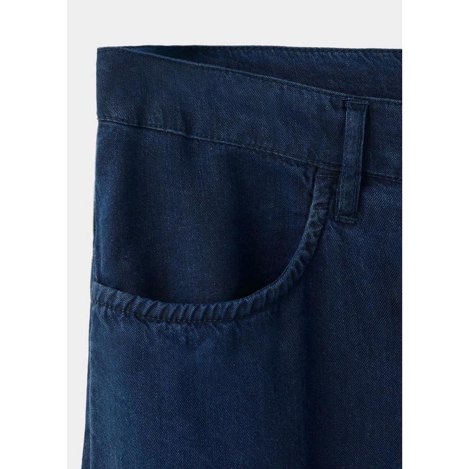 MANGO GISELLE Pantalon large à cordon de serrage  