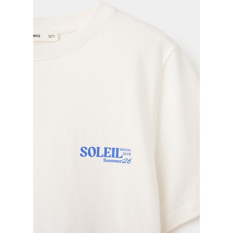 MANGO ILUSTRA Soleil Social Club Print T-Shirt  