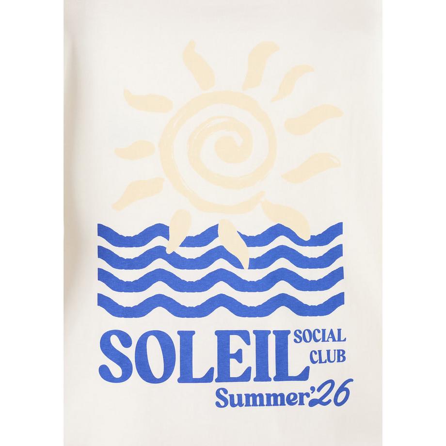 MANGO ILUSTRA Soleil Social Club Print T-Shirt  