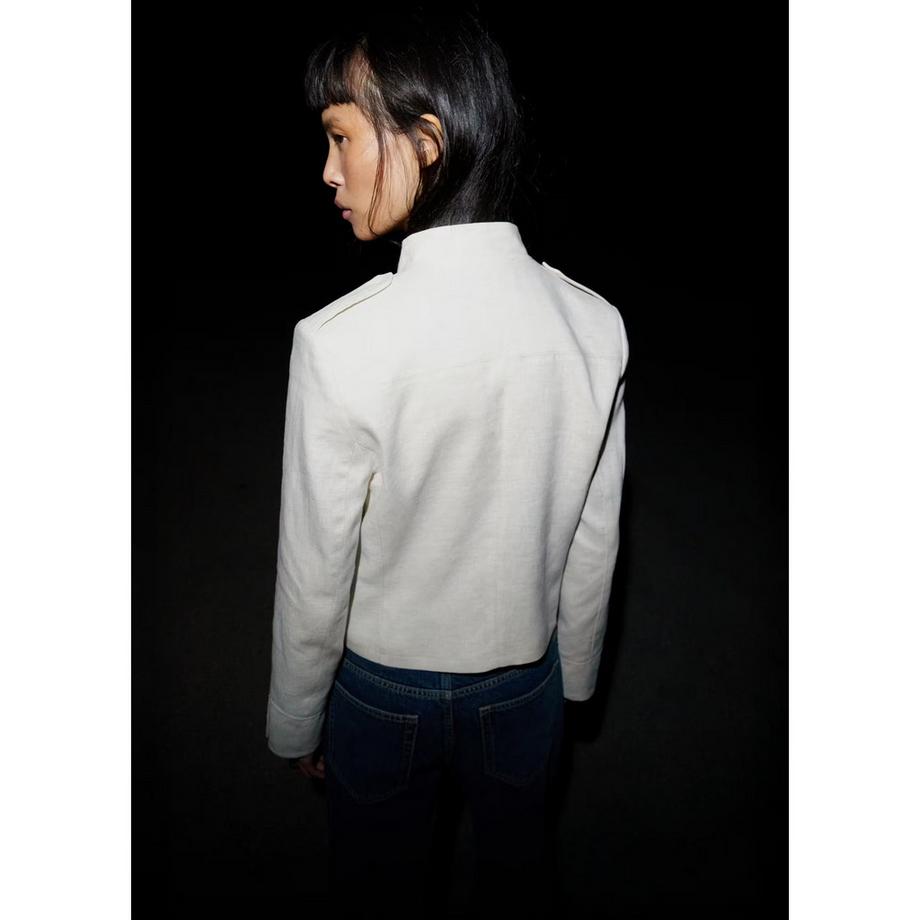 MANGO JUAN Veste Courte Croisée  