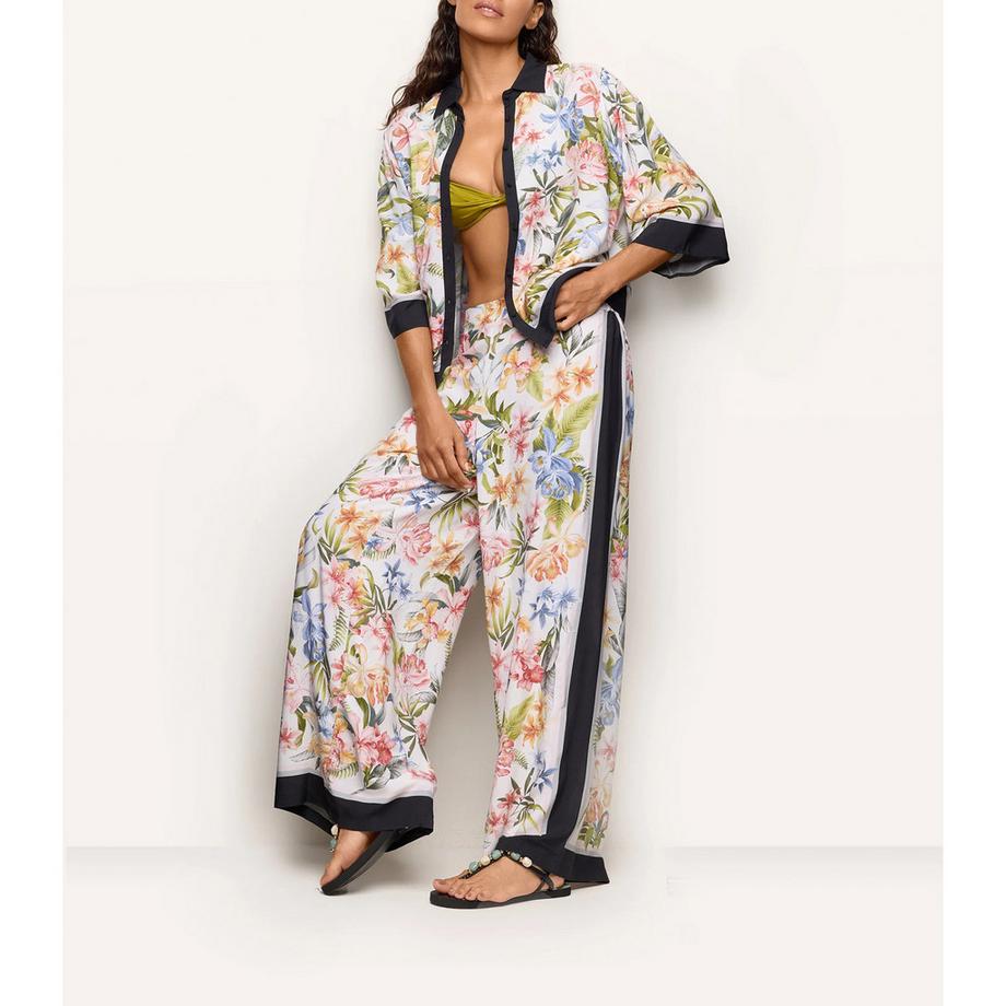 Yamamay Pantaloni a fantasia floreale gamba larga  