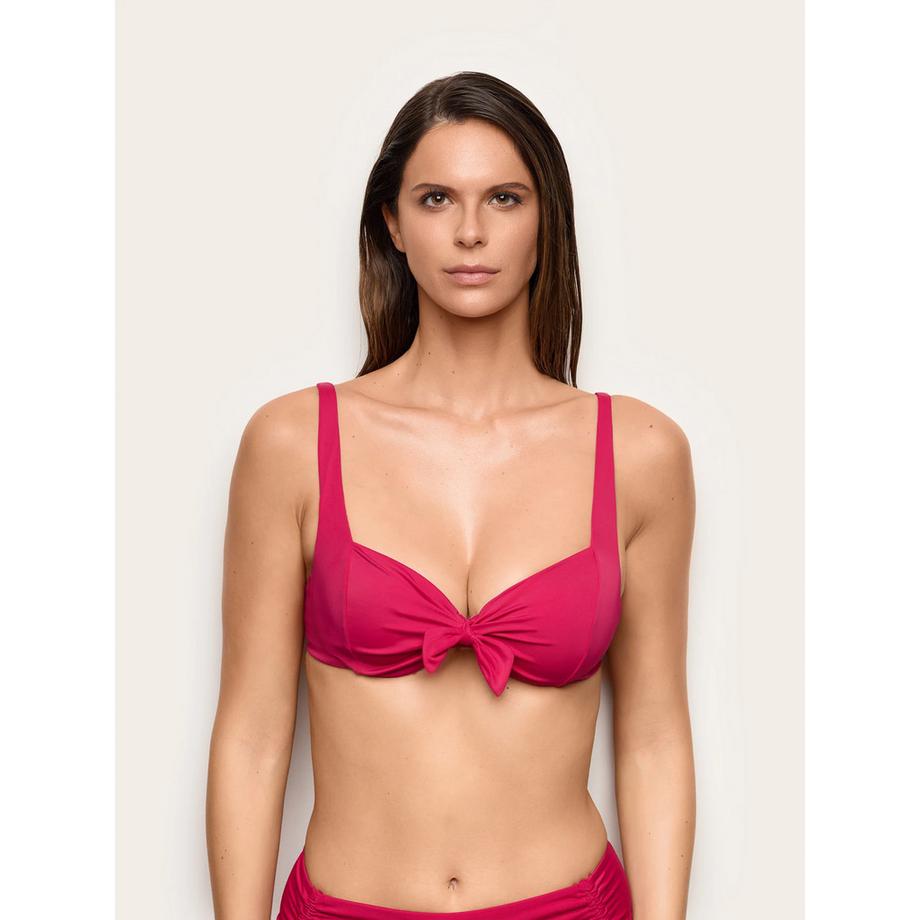 Soutien-gorge balconnet, bretelles fixes
