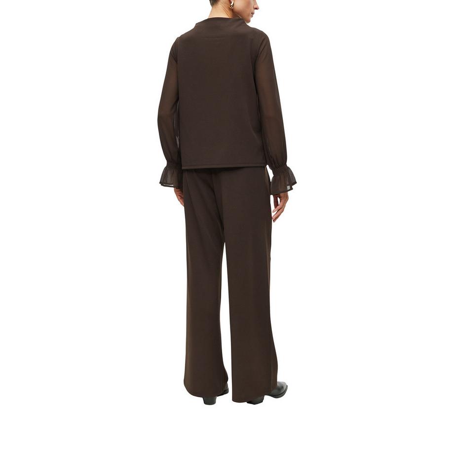 S. Oliver Black Label T-shirt manches longues avec poignets froncés  