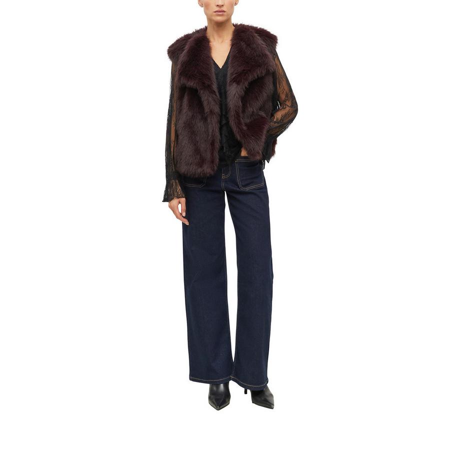 S. Oliver Black Label Gilet en fausse fourrure  
