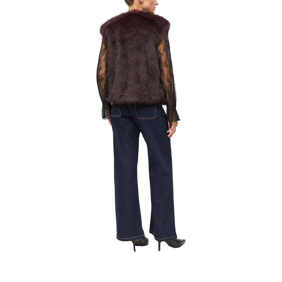 S. Oliver Black Label Gilet en fausse fourrure  