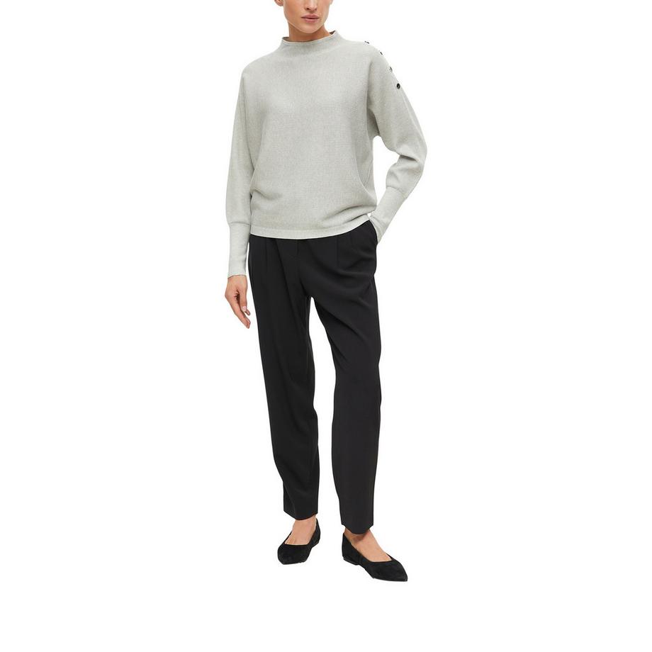 S. Oliver Black Label Pull tricoté côtelé avec boutons aux épaules  