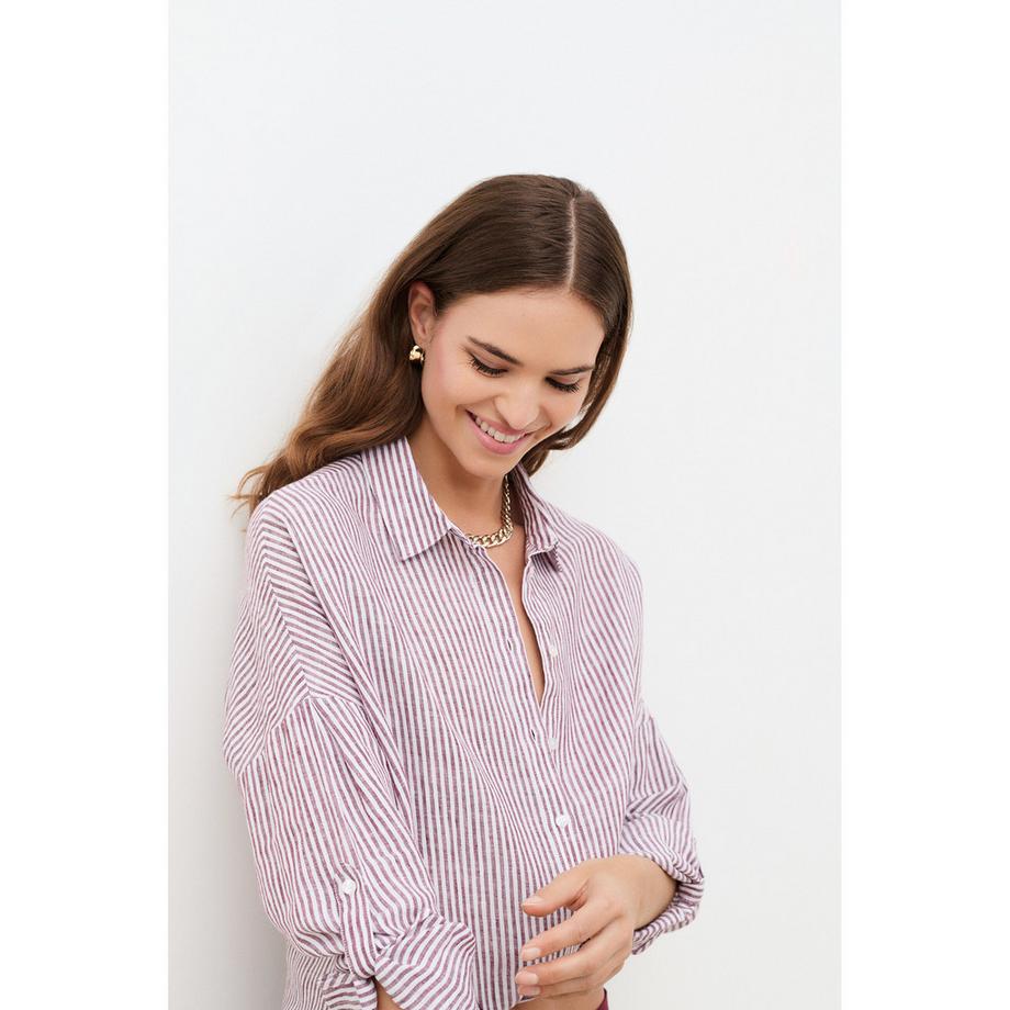 Caroll Gestreiftes Langarmhemd  